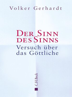 cover image of Der Sinn des Sinns